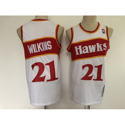 Eagles #21 White Retro Jersey