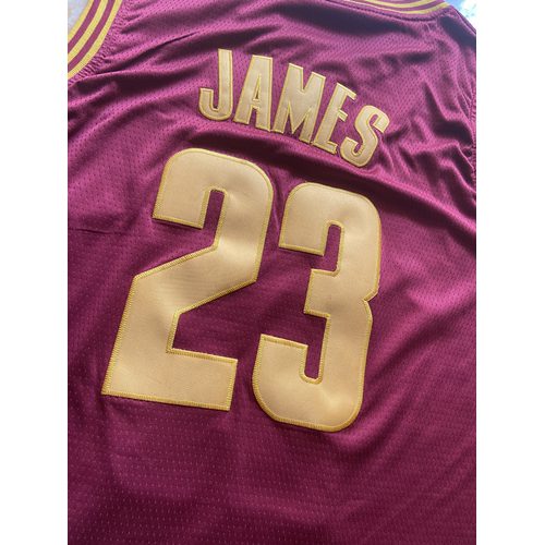 Cavaliers #23 LeBron James Red Jersey