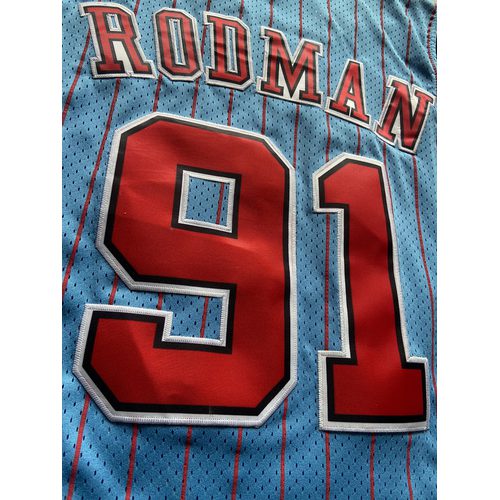 Bulls #91 Blue Retro Jersey