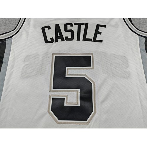 Spurs #5 White Jersey
