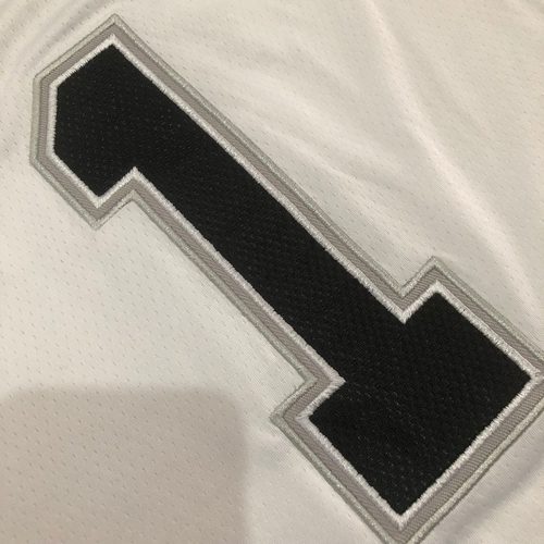 Spurs #1 White Embroidered Jersey S-XXL