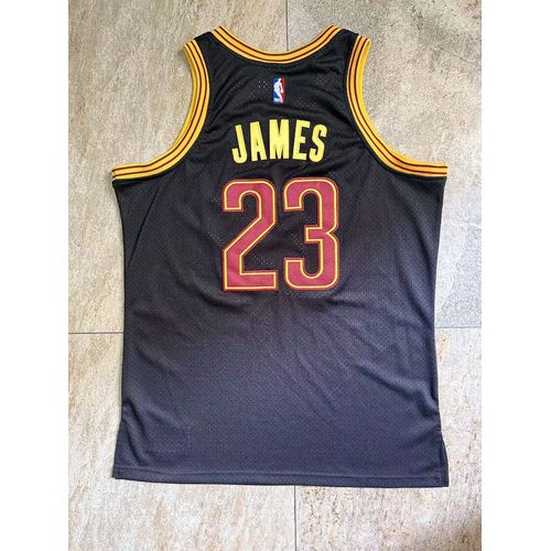 Cavaliers #23 LeBron James Black Championship Jersey