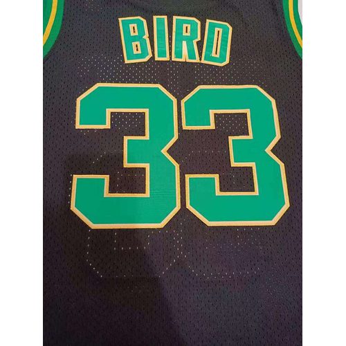 Celtics #33 Black Retro Jersey