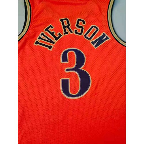 76ers Allen Iverson Red Retro Jersey