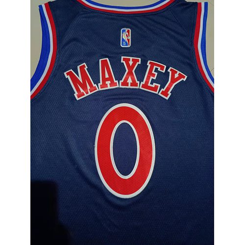 76ers #0 Navy Blue Diamond Nike Jersey