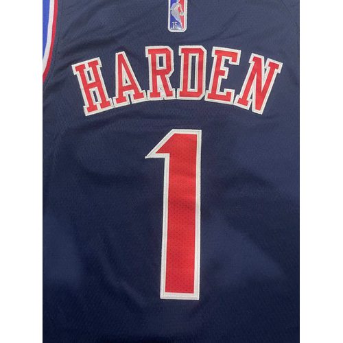 76ers #1 Navy Blue 75th Anniversary City Edition Nike Jersey