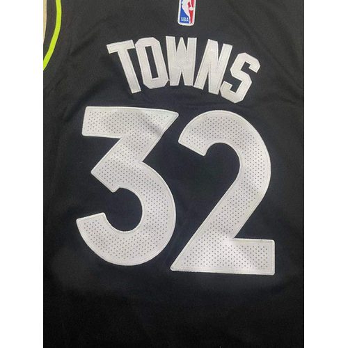 Timberwolves #32 Black Nike Jersey