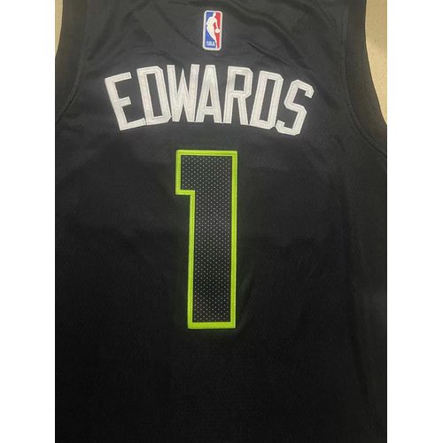 Timberwolves #1 Michael Jordan Black Jersey