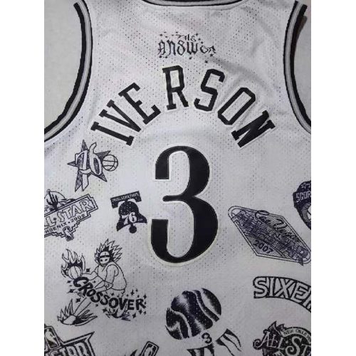 76ers #3 Allen Iverson Retro Jersey