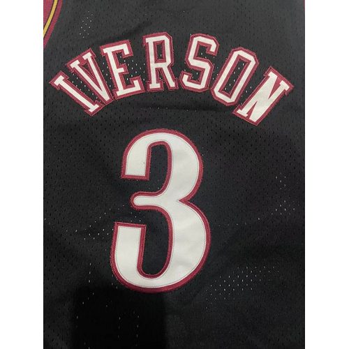 76ers #3 Black Retro Kids Jersey