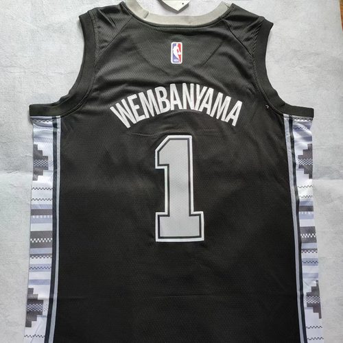 Spurs #1 Black Jersey