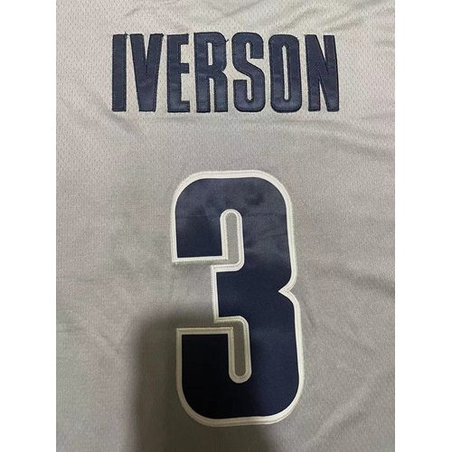 Allen Iverson #3 Gray Jersey