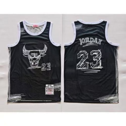 Bulls #23 Black Jersey