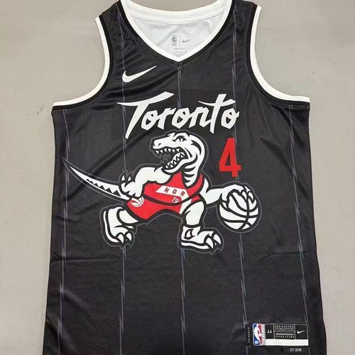 Raptors #4 Black Jersey