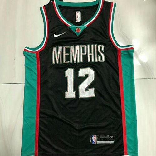 Grizzlies #12 Black Nike Jersey