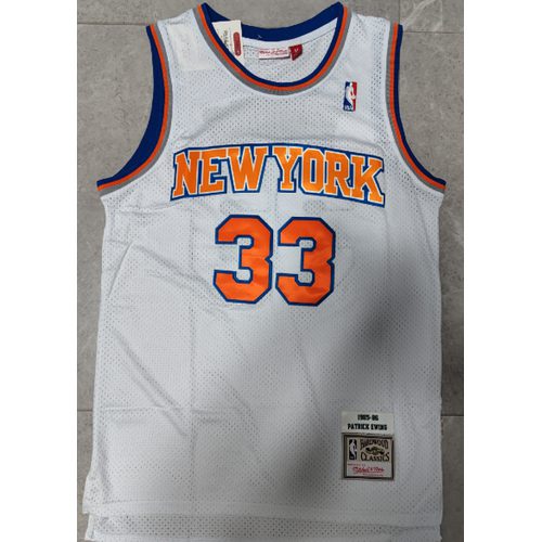 Knicks #33 White Retro Jersey