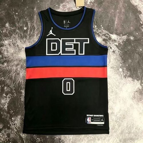 Pistons #0 Black Nike Jersey