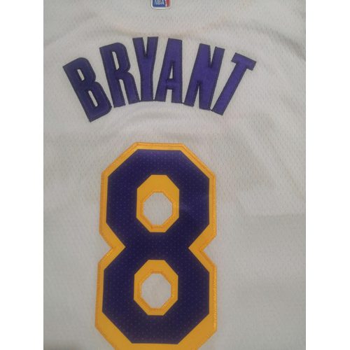 Lakers #8 White Nike Jersey