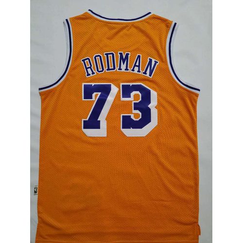 Lakers #73 Yellow Retro Jersey