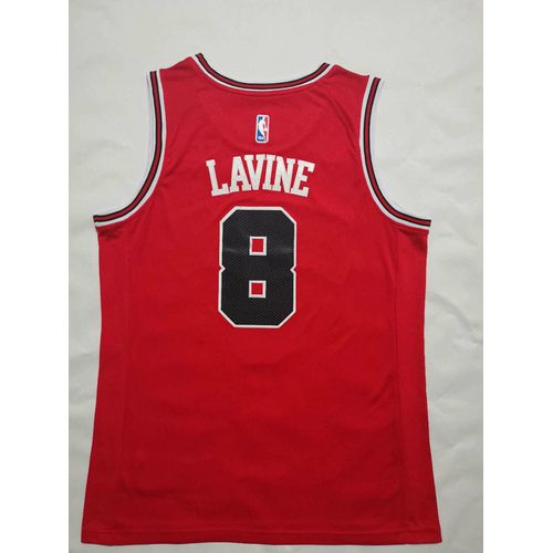 Bulls #8 Red Nike Jersey