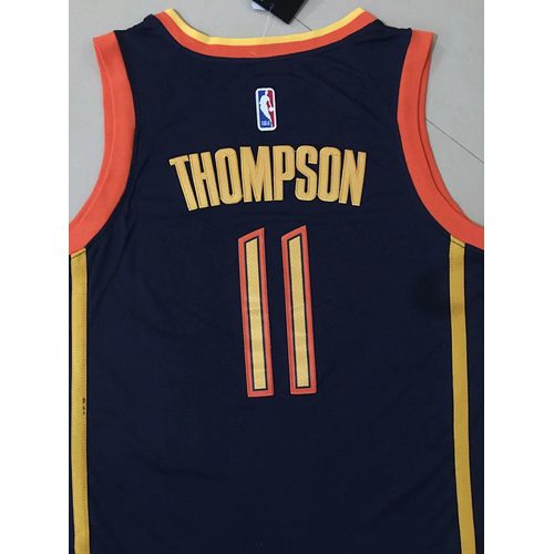 Warriors Klay Thompson Navy Blue City Edition Jersey