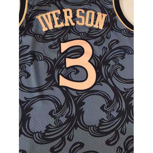 76ers Allen Iverson Gray Jersey
