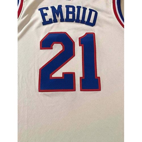 76ers Joel Embiid White Rewards Jersey
